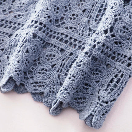 Simple Lace Hollow out Tank Top Women's Korean Sle Summer Outerwear Hoodie ort Sve Commute Sle  Color