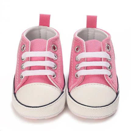0-18 Months Newborn Baby Shoes Classic Fashion Casual Sports Shoes for Boys and Girls Non slip Soft Sole Walking Shoes