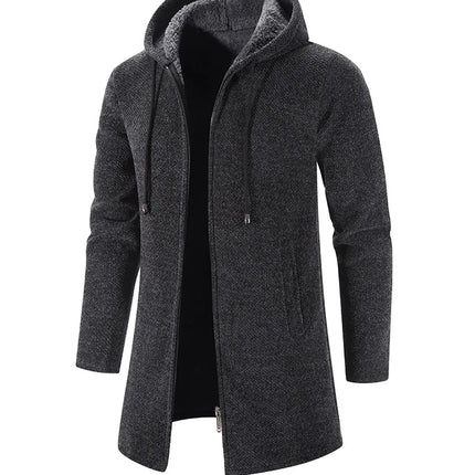 2025 Sweatwear Men's Hoodies Long Sleeve Sweatshirts for Men Zipper Hooded Mens Oversize Winter Top Jacket Coat Black Sweater
