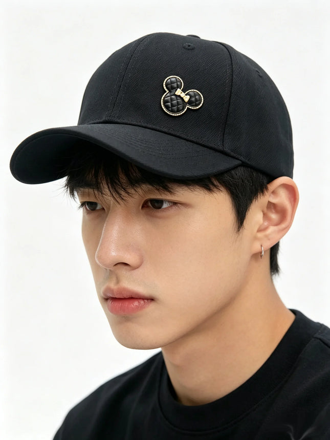 Disney Mickey Stylish Baseball Cap Sun Protective Breathable Adjustable Ideal Casual Hat Big Head Men Women Baseball Cap ﻿