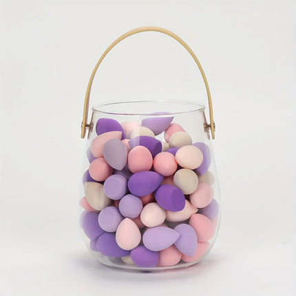 20/50/100PCS Mini Makeup Sponges - Latex-Free, Water-Activated Blenders for Foundation/BB Cream/Concealer, Precision Eye