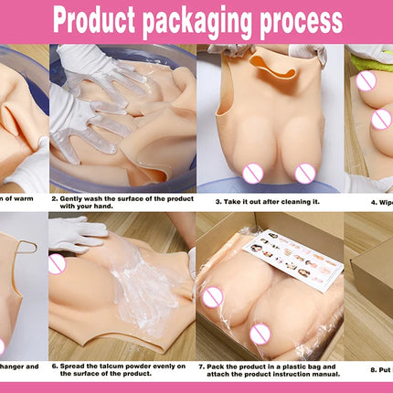 CYOMI Silicone Fake Breast Forms Huge Boobs Chest for Mastectomy Cancer Transgender Crossdresser Cosplay Sissy Drag Queen