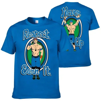 John Cena Wrestling Men's T-Shirt Summer Outdoor Sports Fitness Unisex Tops Casual O-Neck Short Sleeve Tee Casual Men Clothing