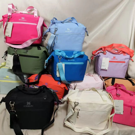New Woven Organ Lunch Bag Office Workers Portable High-Capacity Waterproof Portable Warm Bag Daily Collocation Girl Series