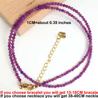 Purple mica / 38-40CM necklace