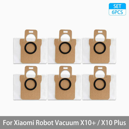 For Xiaomi Robot Vacuum X10+ / X10 Plus Parts Accessories Main Brush Side Brush Hepa Filter Mop Cloth Dust Bag Replacement Spare