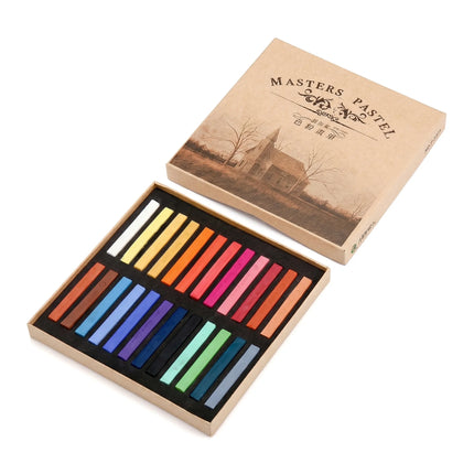 Marie's Color Chalk 12/24/36/48 Colors Chalk Painting Pink Professional Pastel Stick Brush Board Newspaper Painting Supplies
