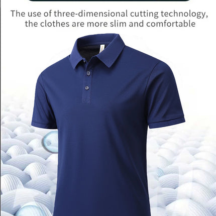 Men's Summer Solid Color Polo Shirt 13 Colors Available Upgraded Fabric Casual Sportswear Top Perfect for Business