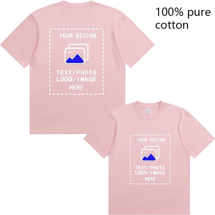 Custom-Made Men's T-Shirts Are Suitable for Team Gatherings, Gyms, and Sports Cotton Round-Neck Short-Sleeved Shirts