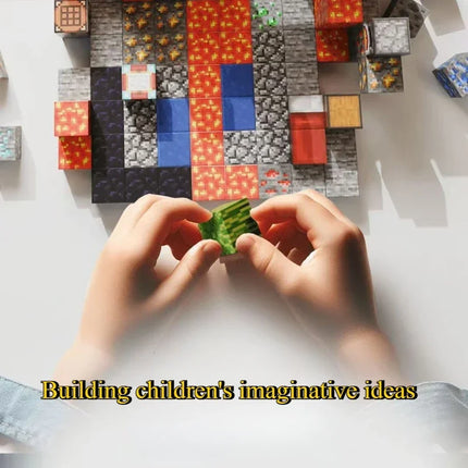 DIY STEM Montessori Magnetic Blocks - 100 Creative Pieces