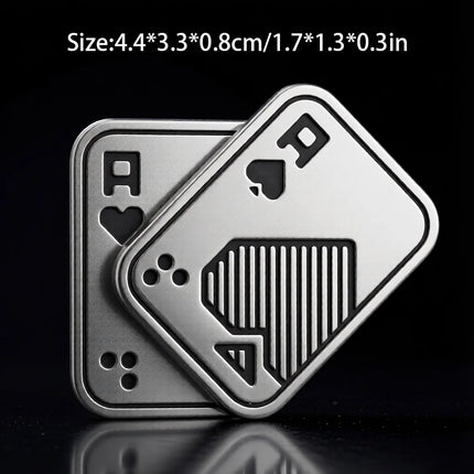 EDC Push Slider Metal Fidget Anti Stress Toy Adults Finger Spinner Poker Relieve Anxiety Tool Portable Pop Magnetic Slider Games