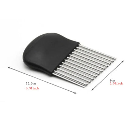 Late-Model Potato Chip Slicer Cutter Vegetable Fruit Corrugated Wavy Knife French Fries Potato Cutter Kitchen Gadget Accessories
