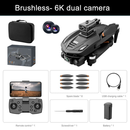 V168 Pro Max Drone GPS Profesional with 8K HD Camera FPV 5G Wifi Brushless Motor Foldable RC Quadcopter Obstacle Avoidance Dron