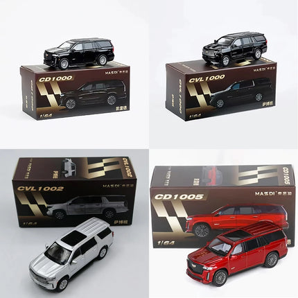 MASSDI 1:64 Scale Escalade/Suburban/CT6 Alloy Simulation Car Model Classic Adult Collection Static Display
