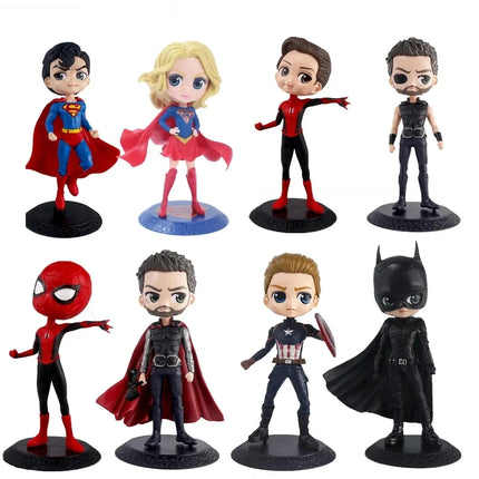 11 style Of Hot toys Avengers Characters Spider-Man Iron Man Captain America Thor Wonder Woman. Action Figure Decorative Toys