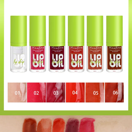 6-tone moisturizing lip gloss luminous oil lip gloss, moisturizing transparent liquid lip gloss, natural lip enhancer, make lips