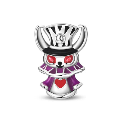 Purple Series 925 Sterling Silver Lily of the Valley Rose Mermaid Witch Hat Charm Fit DIY Bracelet Necklace Charming Gifts