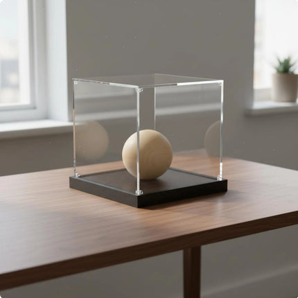 Acrylic Display Box Sturdy Construction Transparent Dustproof Cover Figurine Display Stand Stackable Design Household Storage