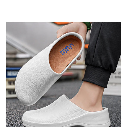 Hotel kitchen non-slip and oil-resistant Chef's shoes Casual flat work safe Men's shoes Breathable and comfortable plus size 47