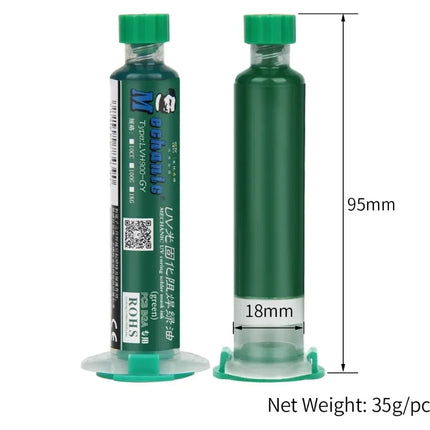 MECHANIC 6 Colors 10ml UV Curing Solder Mask Ink for PCB BGA Circuit Board Insulating Protect Soldering Paste Flux Oil Mechanic