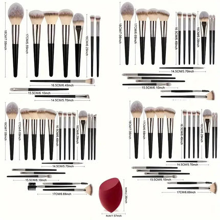 3-20PCS Makeup Brushes Set Soft Fluffy Eyeshadow Foundation Concealer Blending Blush Brush Kabuki Professional Women Beauty Tool