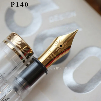Majohn NO.8 Blue/Black Panda Gold-plated Sun Bock Nib for Majohn P139/P140/P141 Fountain Pen Writing Business Accessories
