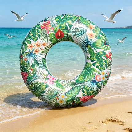 1PC Large Adult Size Pool Ring Floats, Inflatable Swimming Pool Floats Tubes for Adults Teens Beach Summer Lounger Party