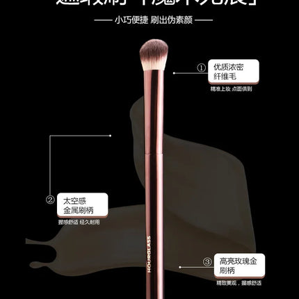 1 piece Angled Concealer Makeup brushes Middle Eyeshadow Make up brush basic Professional Cosmetic tool metal handle