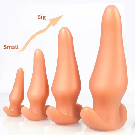 Wearable Anti Drop Soft Anal Plugs Liquid Silicone Huge Butt Plug Prostate Massage Anal Training Comfortable To Wear Butt Plug - DILDO