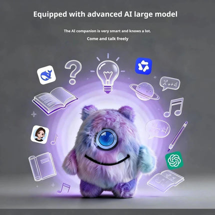 Ai Smart Voice Dialogue Toy Led Eye Emotional Companion Electronic Pet Robot Doll Desk Companion Home Office For Adult Gift Toy