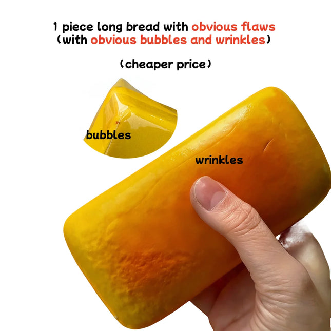 Squishy Simulated Long Bread Squeeze Toy Stress Relief Slow Rising Sensory Fidget Toys for Anxiety ADHD Kids Adults Squeeze Toys