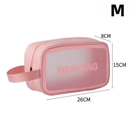 Portable Travel Wash Bag Female Transparent Waterproof Makeup Storage Pouch Large Capacity Cosmetic Organizer Beauty Women Case