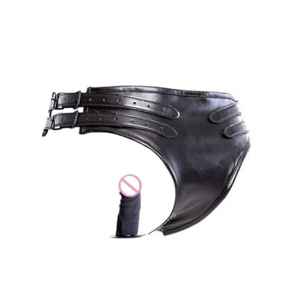 Strapon Double Dildo Vibrator Panties,Strap On Dildo Anal Vaginal Plug Chastity Penis Briefs Sex Toys For Women Masturbation