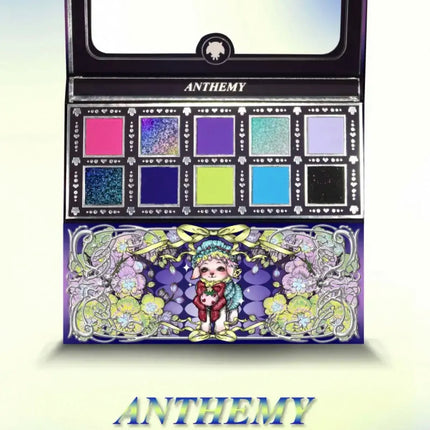 Anthemy 12 Color Eyeshadow Palette Backlight Butterfly Matte Chameleon High Pigmented Shimmer Flash Spotlight Eye shadow