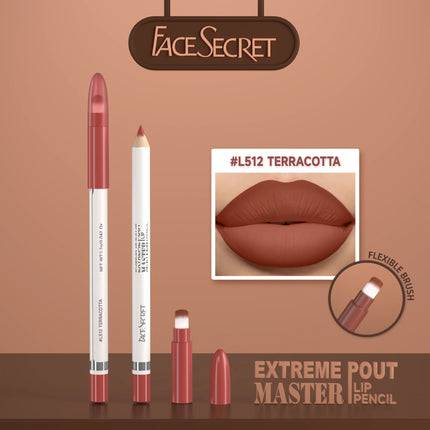 15 Color Matte Lip Liner Pen With Brush, Long Lasting Waterproof Velvet Matte Pencils - Smooth Application Makeup Kit Lip Makeup