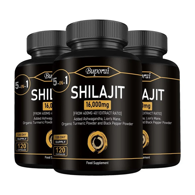 Himalaya Shilajit Capsule Original High in Trace Minerals for Energy, Muscle Strength & Immunity, Endurance for Adults