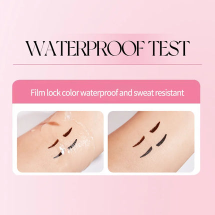 QXQY Easy Stamp Wing Eyeliner Pen - Dual Ended (Stamp + Pencil), Waterproof, Quick Dry, All Day Wear, Foolproof Application, Mus