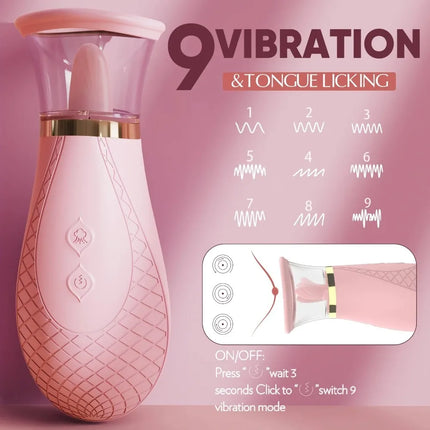 Woman nipples clitoris licker tongue vibrator orgasm vagina sucking massager stimulator female masturbator sex toys for couples