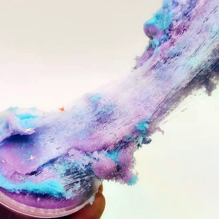1 Set 60ml Moon Snowflake Mud Diy Decompress Game Toys Slime Kit Cotton Butter Mud Fluffy Putty Non Sediment Colored Clay Toy