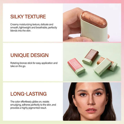 1PC Face Makeup Bronzer Stick Cream Rouge Tint Contouring Makeup Cosmetic Highlighter Bronzer Pen Women Face Illuminator