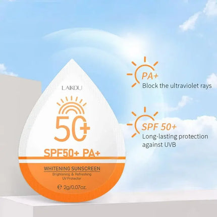 Sunscreen Travel Size Waterproof Sweatproof SPF50+ PA+ Facial Sunscreens For Face Beach Sun Screen Protector