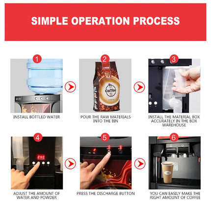 Automatic Instant Coffee Maker Hot Drink Machine Commercial Beverage Machine Coffee Machine Caffetteria