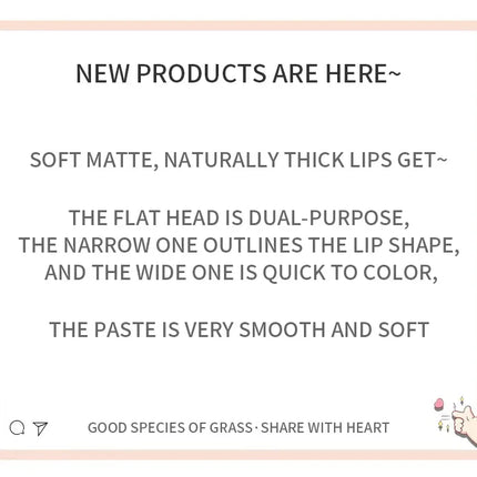 LipLinerPen Lips Makeup Soft Mist Cosmetics Lipstick Pen Gentle Colors Matte Lipstick Pen Lip Contouring Lipliner Pencil