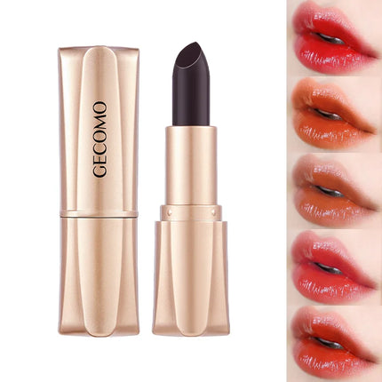 GECOMO Black Magic Lipstick - Moisturizing Gloss, Long-Lasting, Temp-Sensitive Color Change, Lip Hydration,Korean makeup