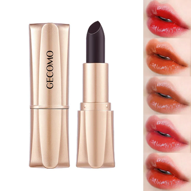 GECOMO Black Magic Lipstick - Moisturizing Gloss, Long-Lasting, Temp-Sensitive Color Change, Lip Hydration,Korean makeup