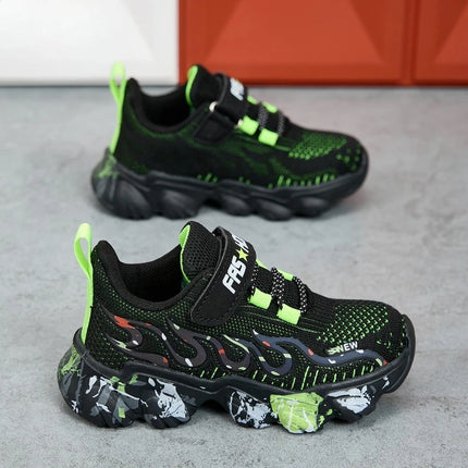 2025 Hot Selling Autumn Breathable Mesh Childrens Sports Shoes Rebound Comfortable Running Shoes Campus Versatile Casual Shoes