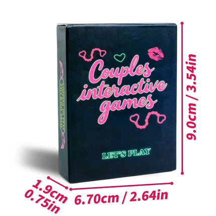 50Pcs Couple Game Cards Interactive Funny Conversation Cards Adults Enhance Relationship Entertainment Card Game Gift