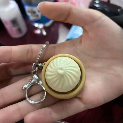 Keyboard Clicker Fdget Dumpling Keychain Sensory Anxiety and Stress Relief for Adults Kids Decompression Gifts Novelty Gadgets