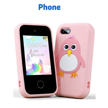Smart Phone Toys Learning Phone Kids 2.8" Touch screen Dual Camera ABC/Habit Tracker Educational Games Perfect Gift For Boy Girl
