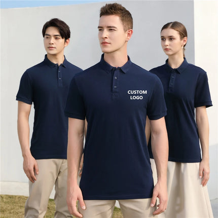 Personalize Design High Quality 100% Cotton Polo Shirts Brand Custom Logo Polo Crewneck For Men And Women Customize POD Top Tees